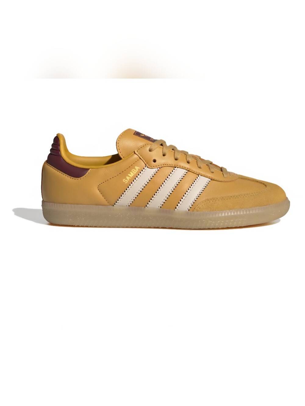 ADIDAS | Samba OG J | Preloved Yellow-Crystal Sand-Shadow Red | Size 6.5 Mens - Picture 6 of 13